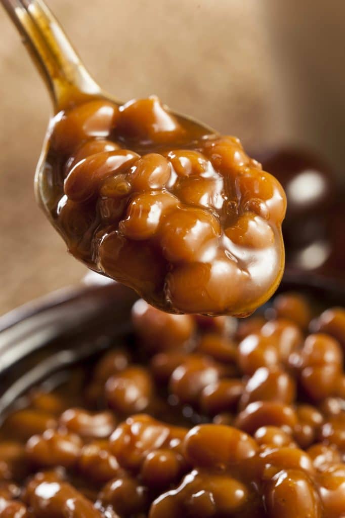 Bowl of baked beans