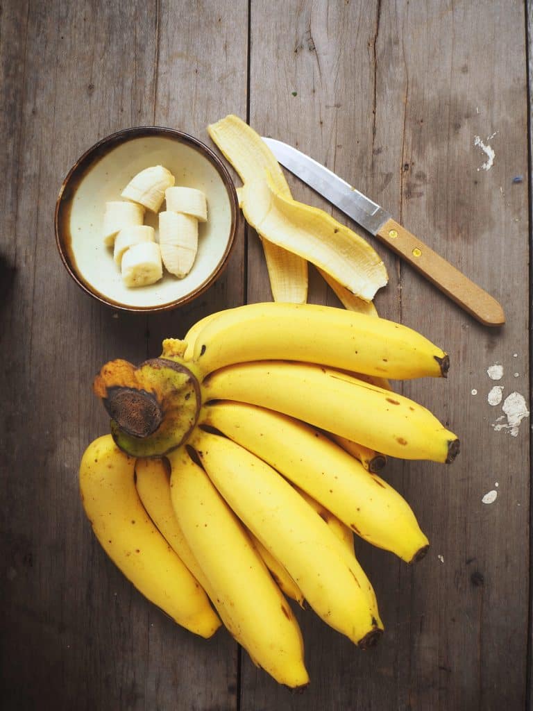 Bunch of yellow bananas