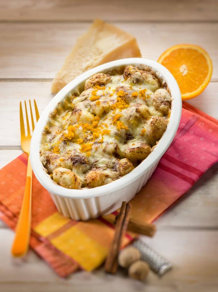 Casserole topped with crispy tater tots