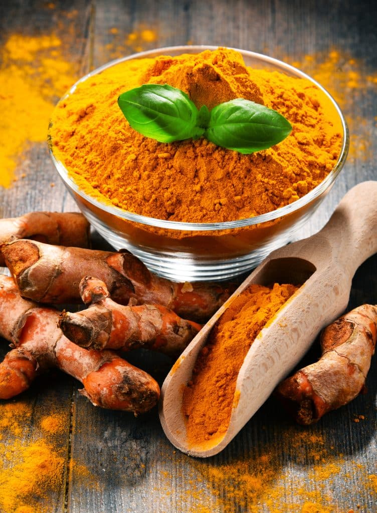 Ground turmeric and turmeric root