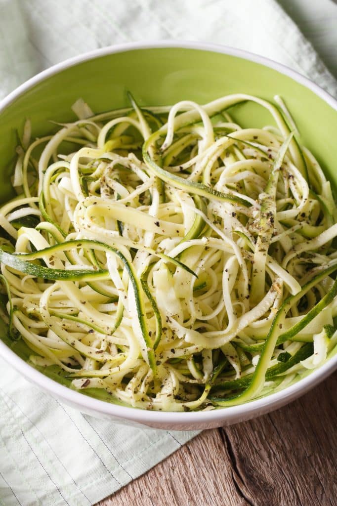 Whole green zucchini